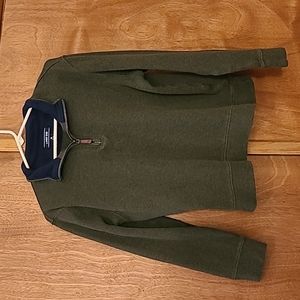 Lands End, Size M, hunter green exteriir, navy interior